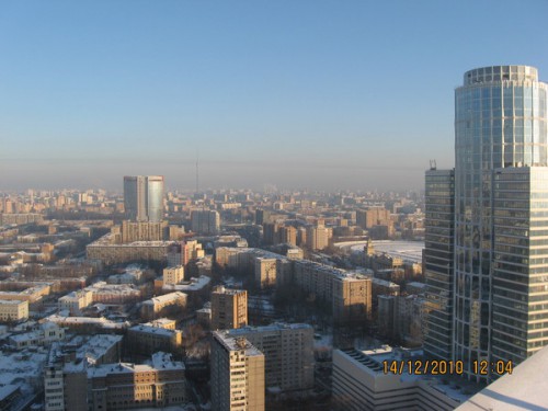 Москва с крыши.