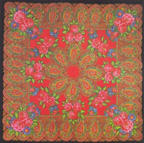 Ольшевская З.А. Шаль &quot;Ярославия&quot;. 1977 год