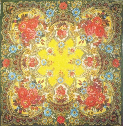 Ольшевская З.А. Шаль &quot;Времена года. Осень&quot;. 1980 год