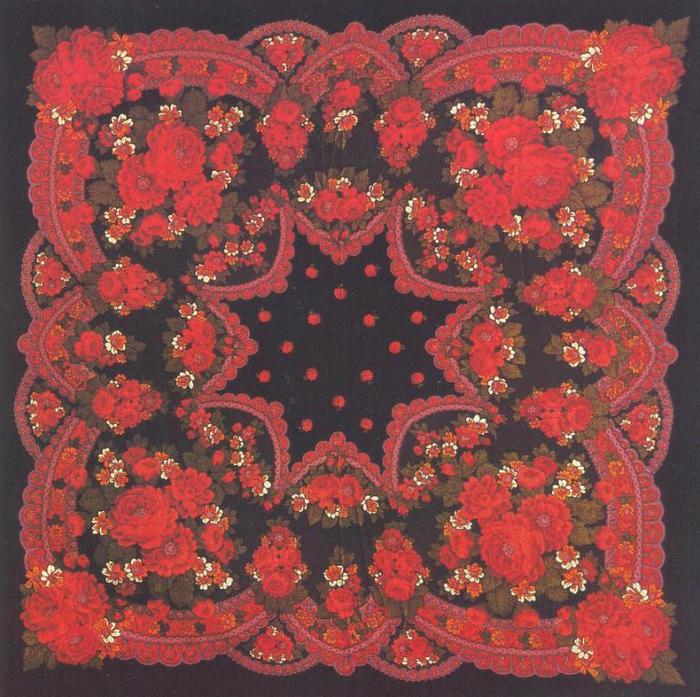 Ольшевская З.А. Шаль &quot;Подарок маме&quot;. 1970 год
