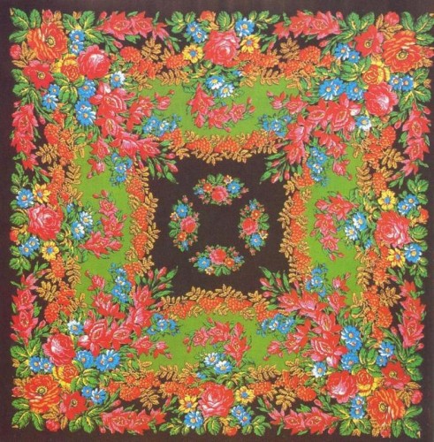 Регунова Е.А. Шаль &quot;Аккорд&quot;. 1980 год.