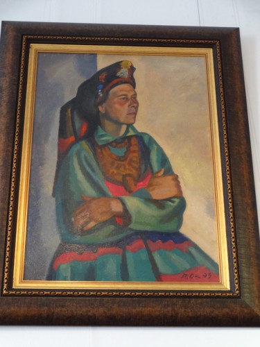Серия &quot;Семейские портреты&quot;. Сибирская девушка. 1979 г. Холст, масло.